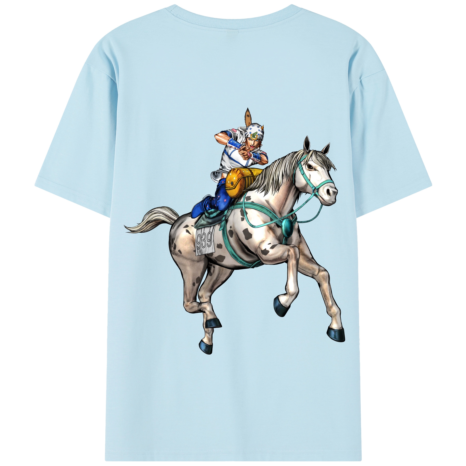 （画像用） ジョジョの奇妙な冒険 ジョナサン?ジョースター JoJo's Bizarre Adventure Jonathan Joestar 綿100％半袖Tシャツ（背面プリント）